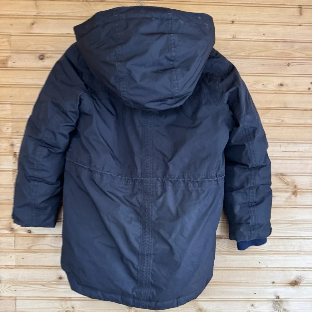 Lands' End Parka Expedition Waterproof Winter Down Jacket Black Kids Size S 6/7